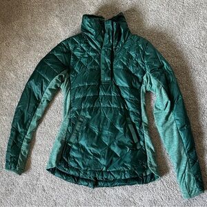 Dark Green Puffer Pullover